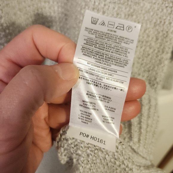 VOLCOM COLD DAZE SWEATER KNIT DRESS HEATHER GREY/WINE MOCKNECK WOMENS SZ S  EUC - Picture 7 of 14